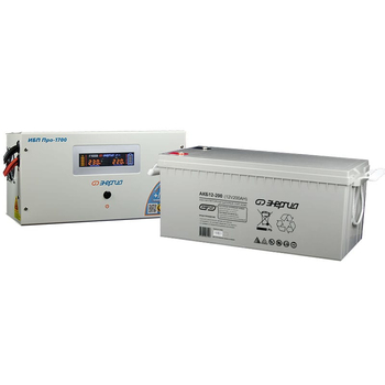 Комплект ИБП Инвертор Энергия ИБП Pro 1700 + Аккумулятор 200 АЧ - ИБП и АКБ - ИБП для котлов - Магазин стабилизаторов напряжения Ток-Про